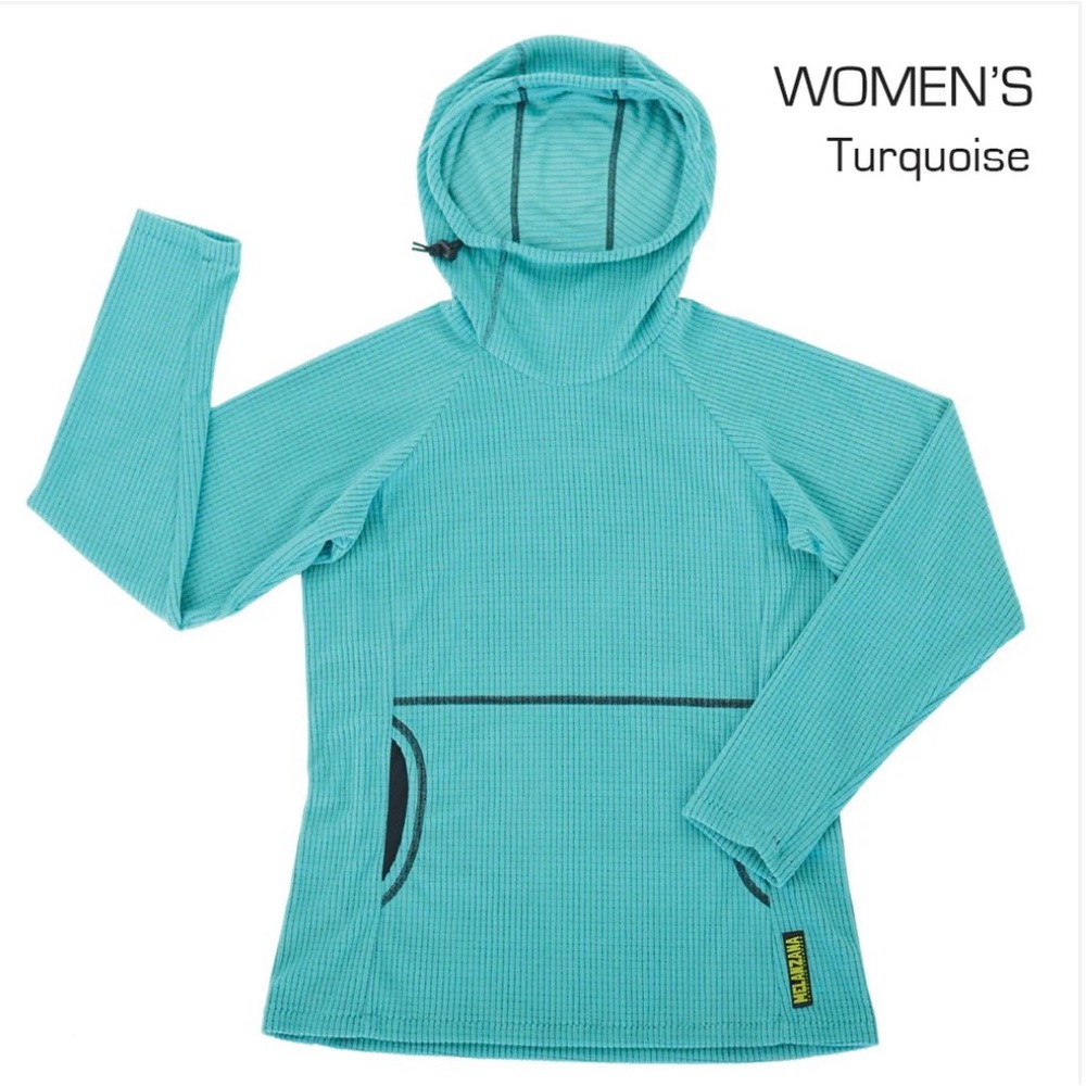 Melanza Women’s Micro Grid Hoodie Teal/Turquoise Xmall